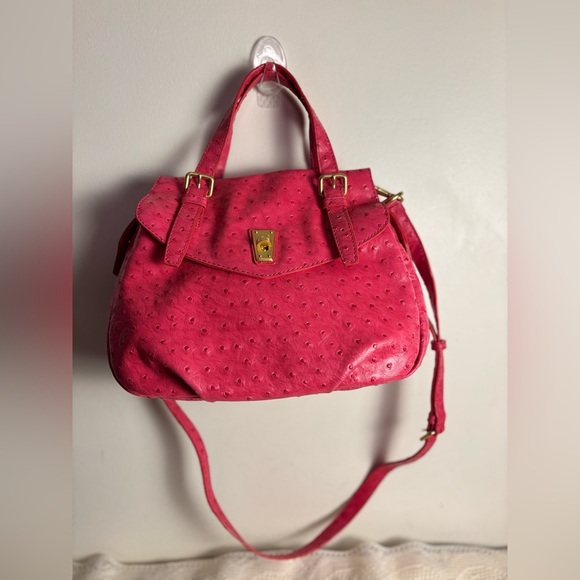 Marc By Marc Jacobs Pink Crossbody Bag w Textured‎ Exotic Leather Large Tote - Picture 2 of 15